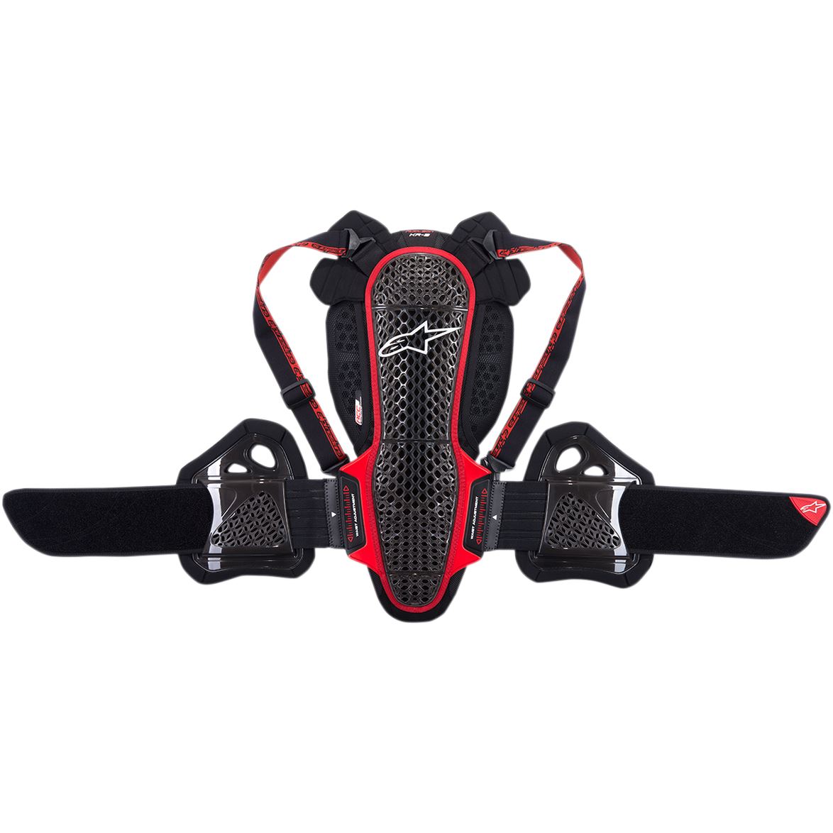Alpinestars 2025 Nucleon KR-3 Back Protector Black Smoke Red